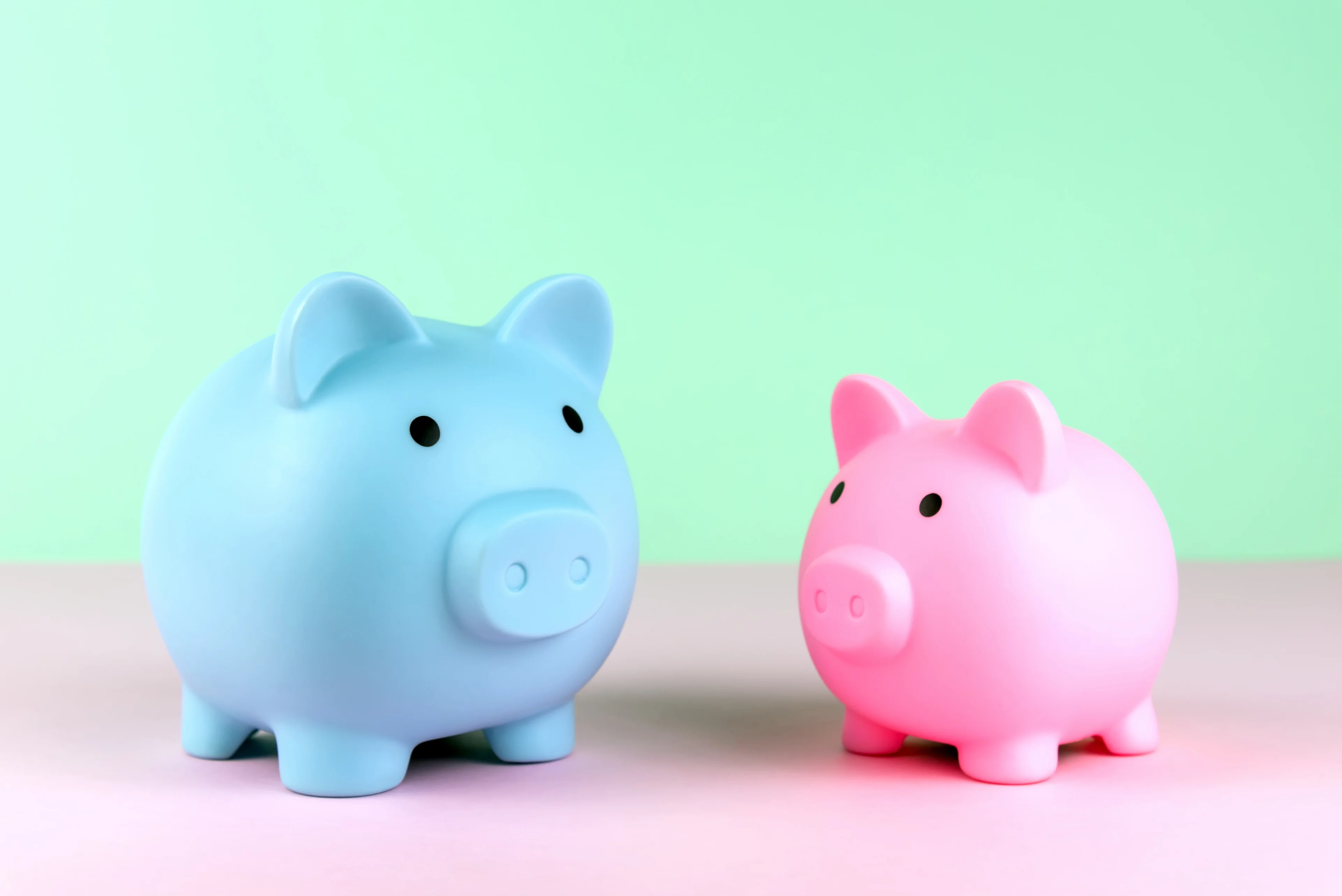 Two piggy banks representing SMSF and Industry Super scaled