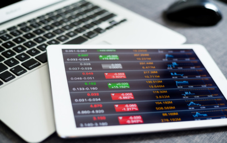 Modern Workplace With Digital Tablet Showing Chart 2026 01 09 07 08 17 Utc