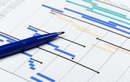 Project Planning With Gantt Chart And Blue Pen 2026 09 25 08 03 57 Utc